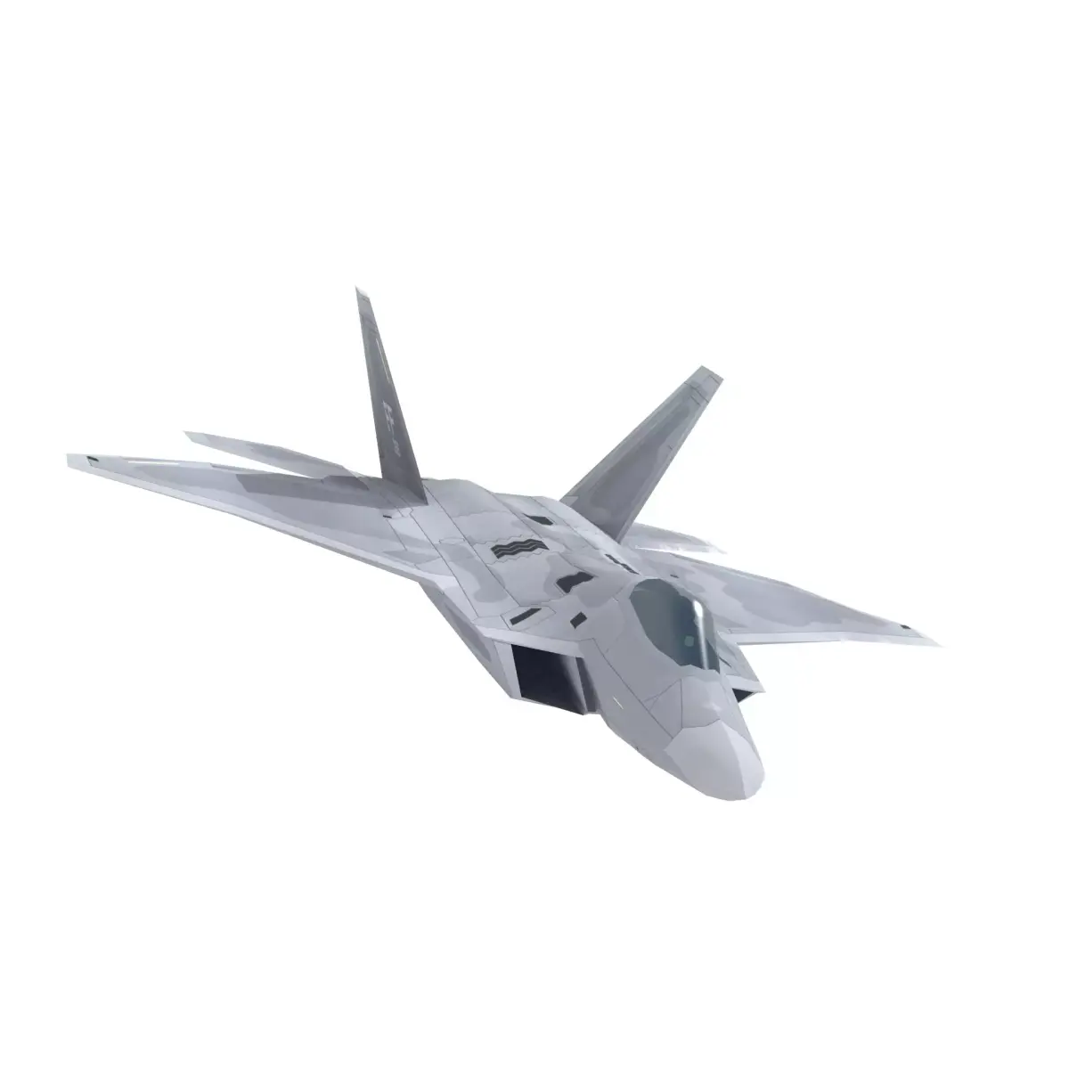 F-22 Raptor Low-poly 3D model