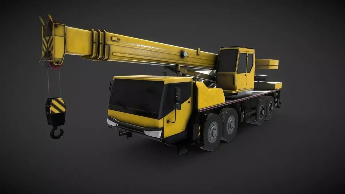 Crane Truck Low-poly 3D model purchase