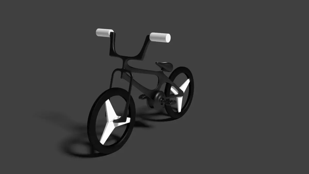 BMX Type cycle Low-poly 3D model