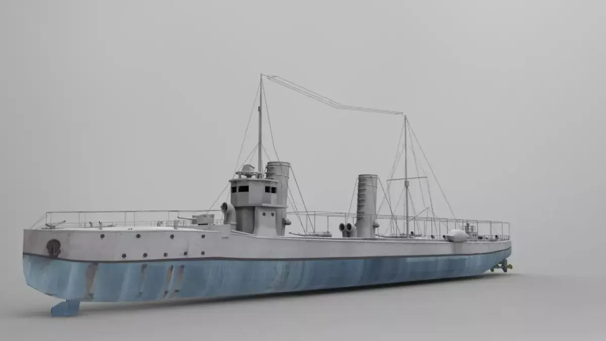 The Sultanhisar Torpedo Boat 3D model