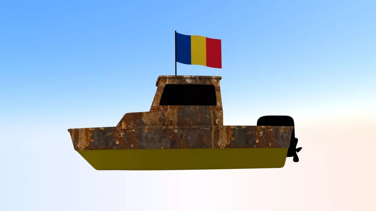 Romania Fishing Boat 3D model