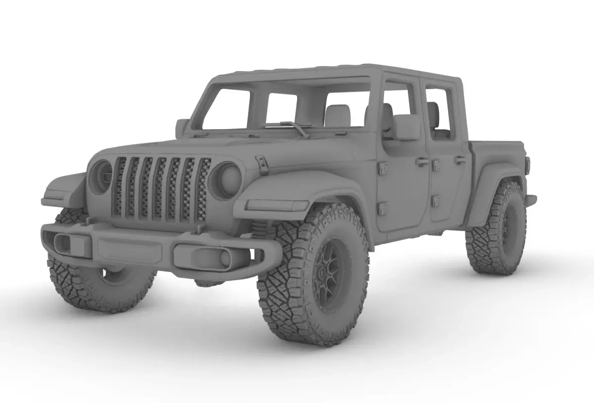 Jeep Gladiator  High precision 3D printing model file 3D print model