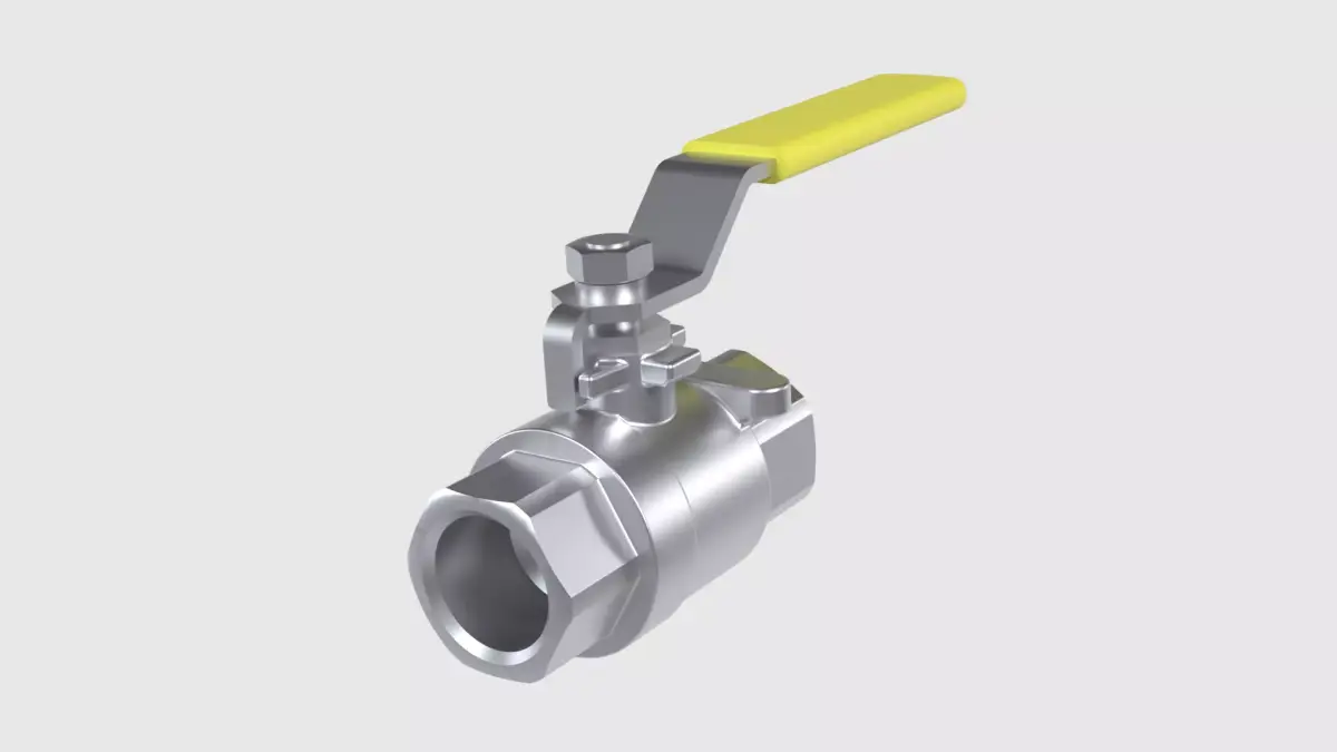 Ball Valve - flow control device  3D model