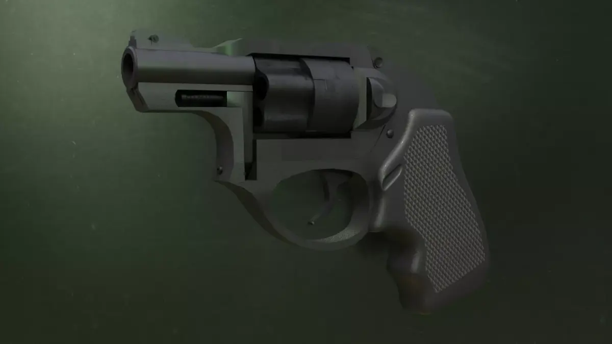 Ruger LCR Low-poly 3D model