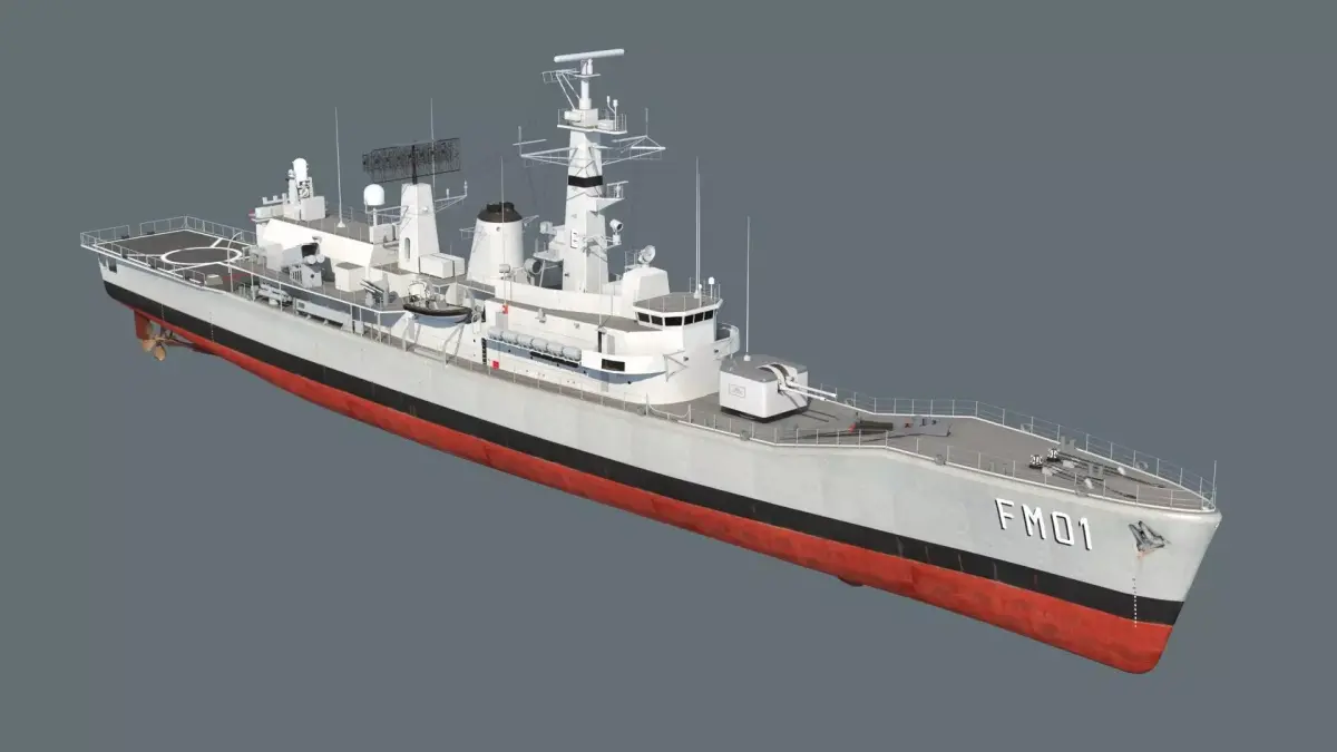 Condell class frigate 3D model