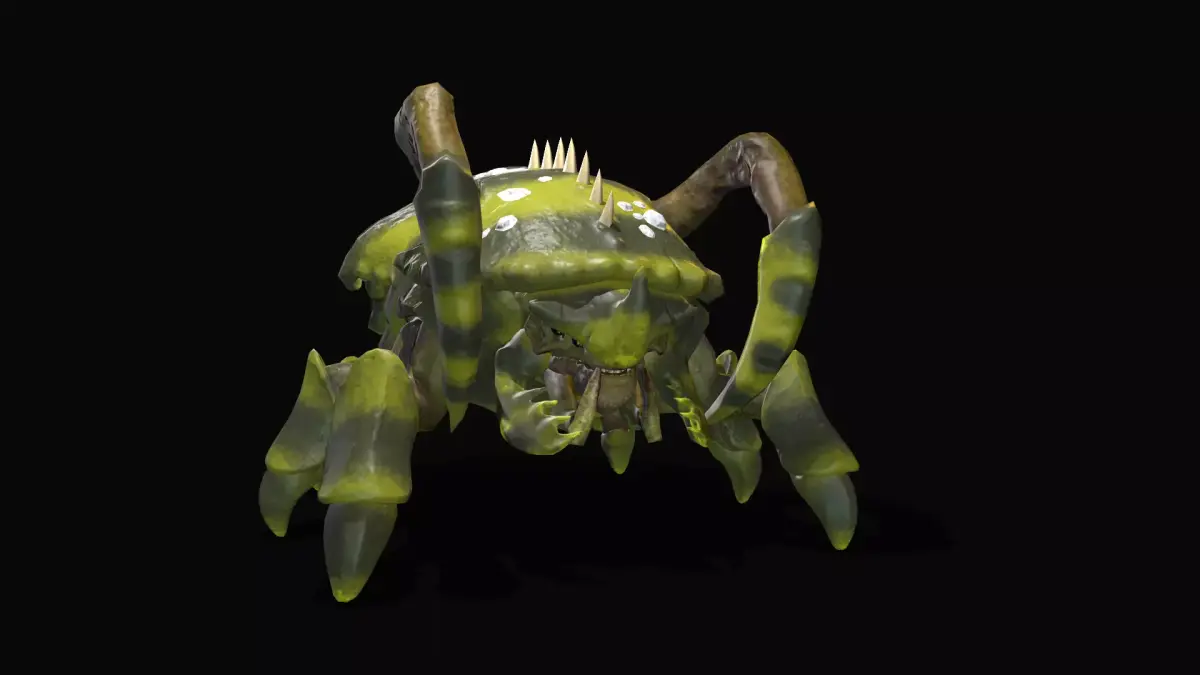 BugMonster spider Low-poly 3D model
