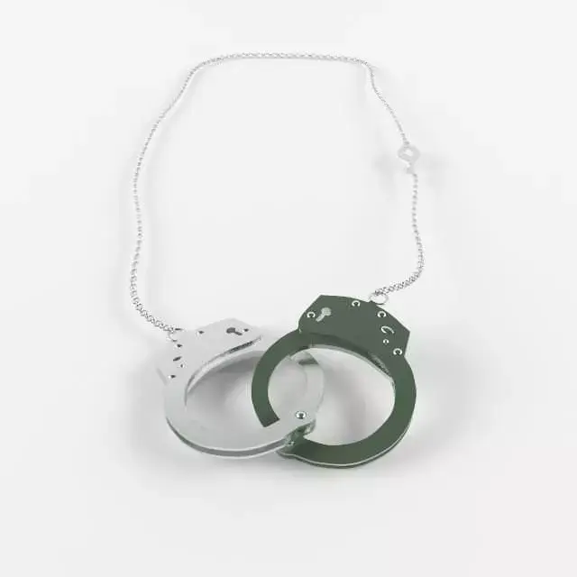 Handcuff Necklace 3D model