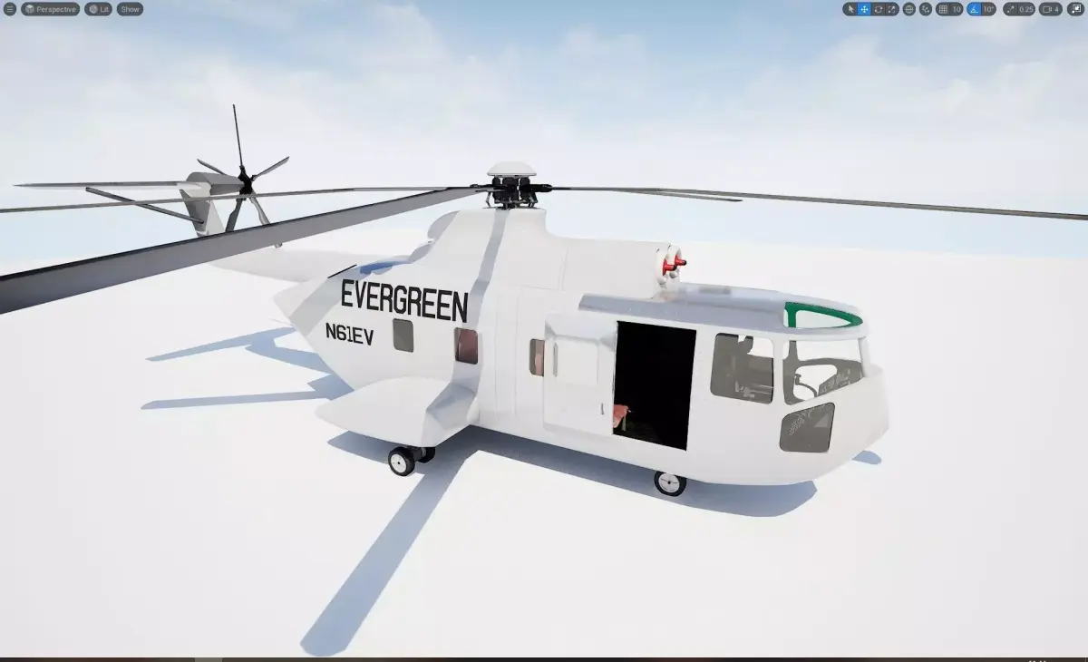 Sikorsky S-61 Low-poly 3D model