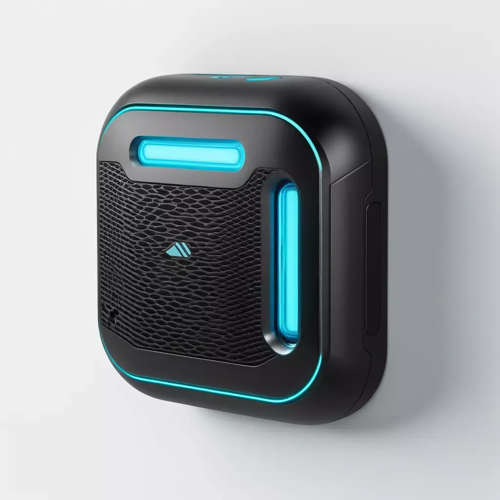 Futuristic WallMounted Smart Device 3D model