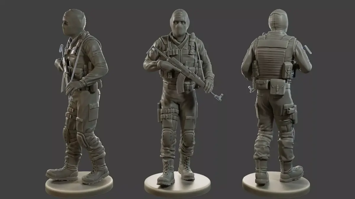 CzechSlovak Police Tactical Unit CPTU2 007 3D print model