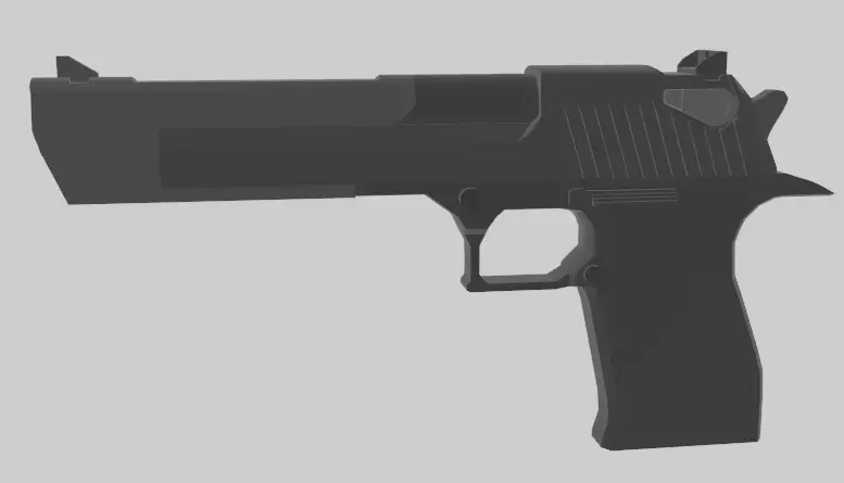 Desert Eagle Free low-poly 3D model buy