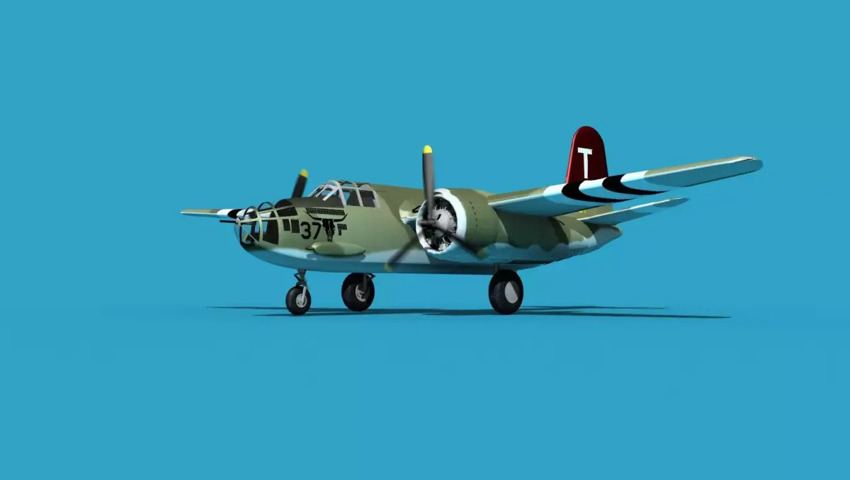 Douglas A-20E Havoc V03 3D model