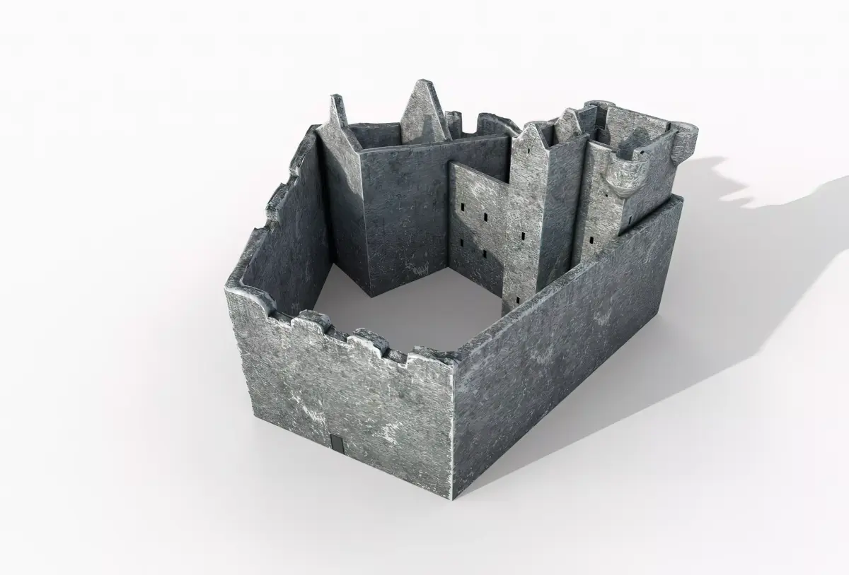 Castle Tioram Low-poly 3D model