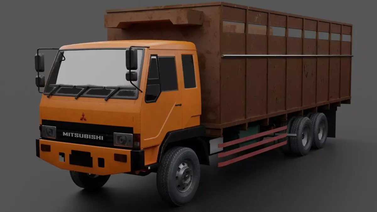 MITSUBISHI FUSO FN 527 SM Low-poly 3D model