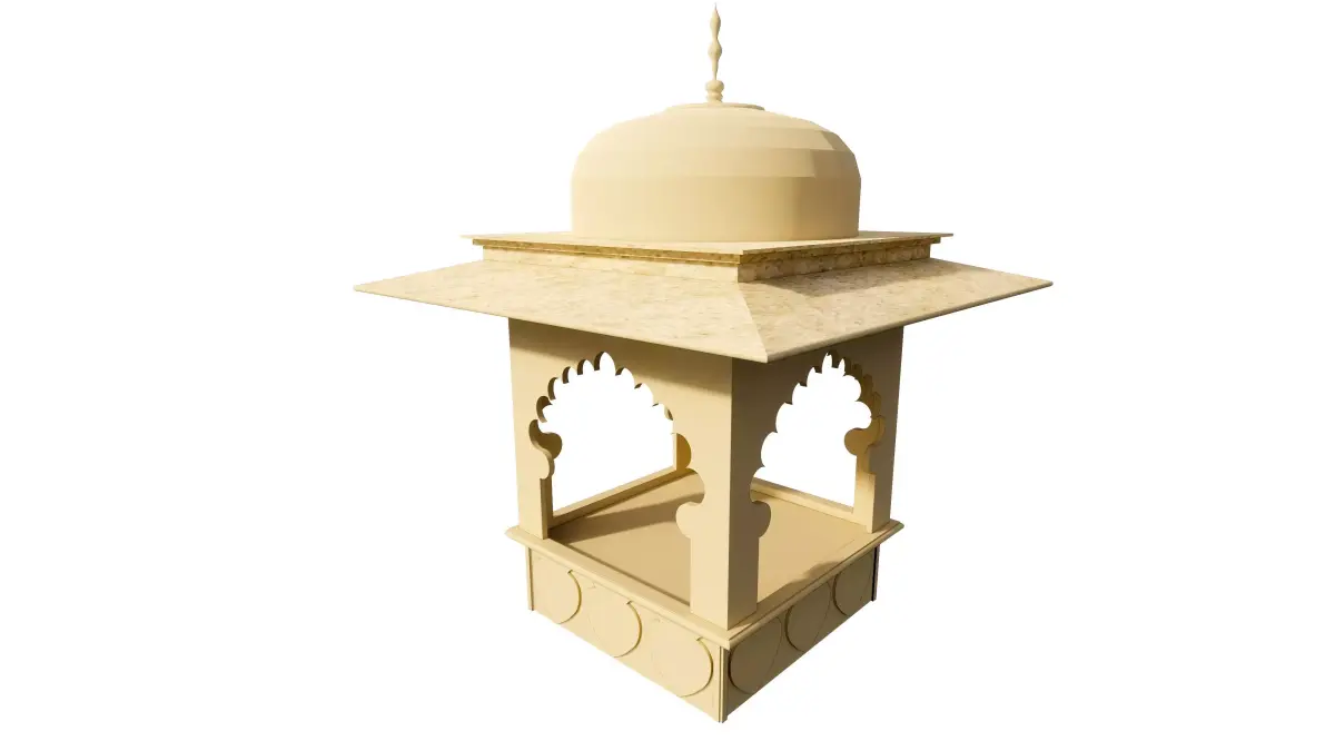 indian chatri made in sketchup 3D model