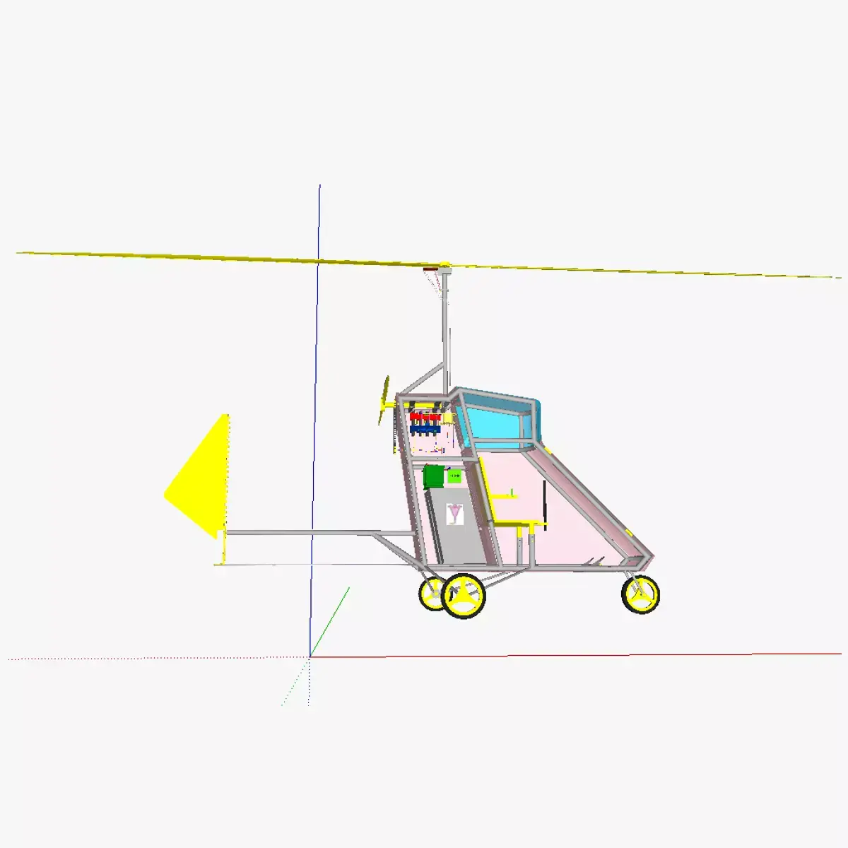 AT autogyro 3D model