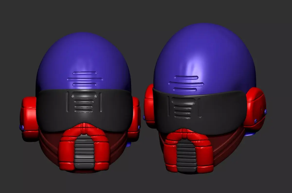 helmet high poly sculpt 3d printable  3D model