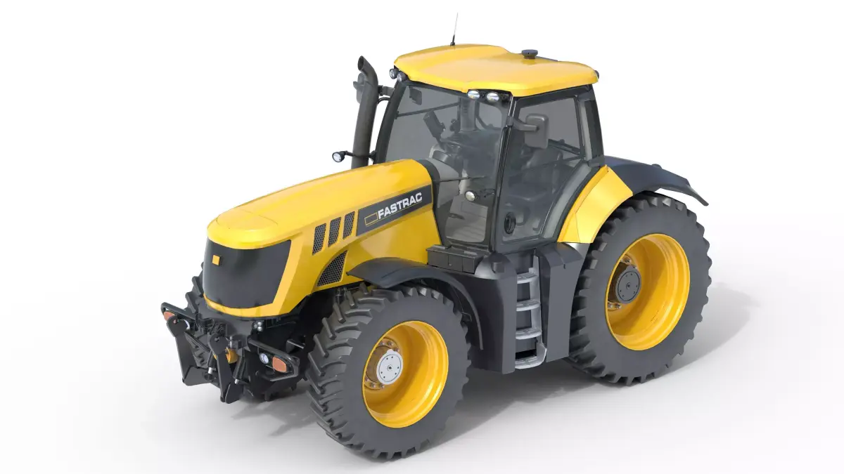JCB Fastrac Tractor 8000 Low-poly 3D model