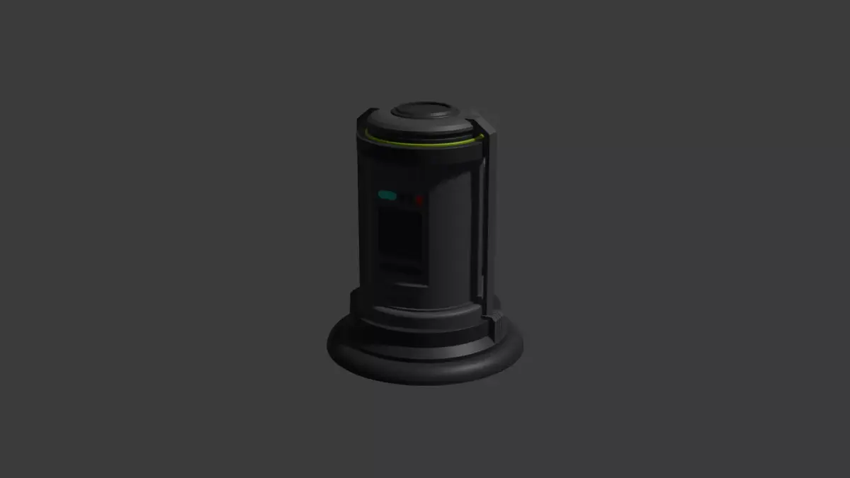 Sci-Fi Energy Cell Low-poly 3D model