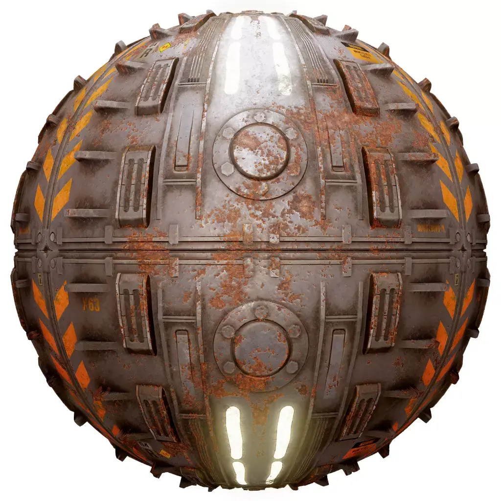 PBR Seamless Sci-Fi Texture 55 Low-poly 3D model