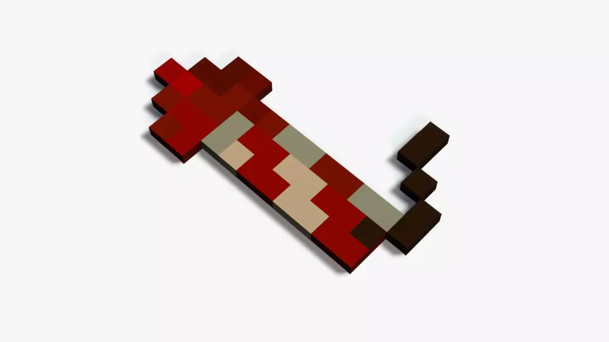 Minecraft Rocket Low-poly 3D model