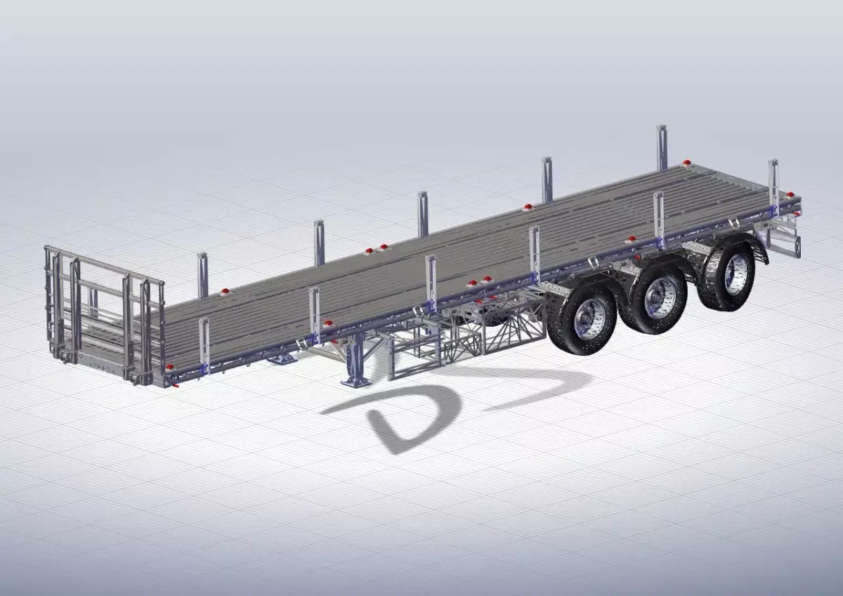 FLATBED trailer 3D model