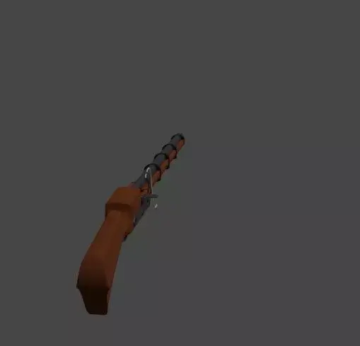 Matchlock Gun Free 3D model