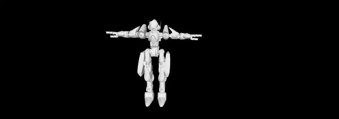 cool simple mecha Free 3D print model