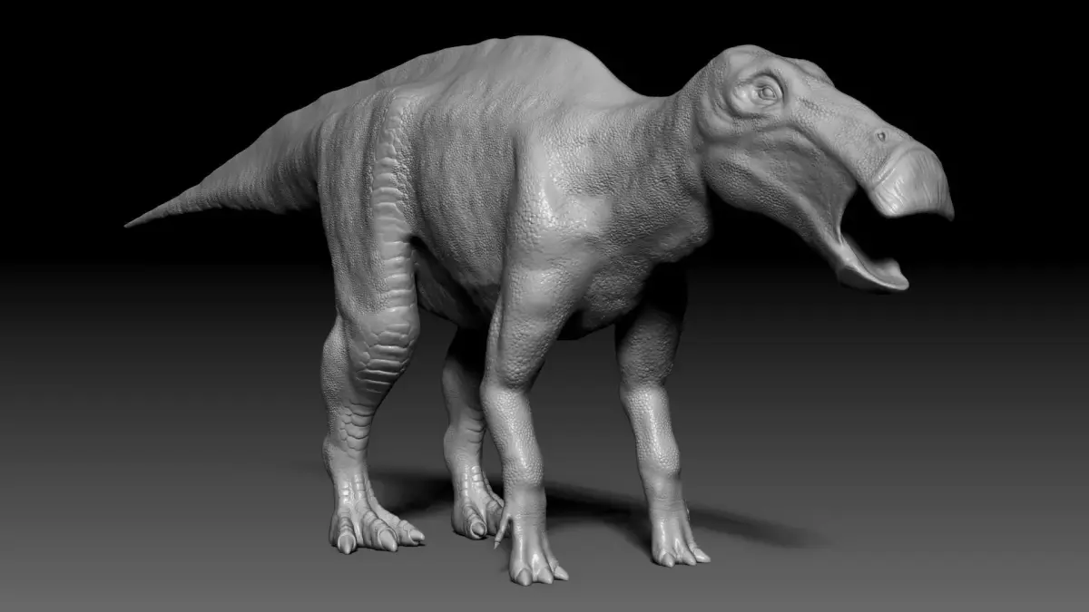 Dinosaur Shantungosaurus Sculpt Project 3D model