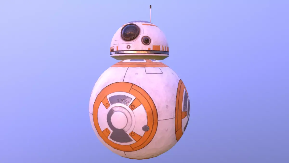 STAR WARS BB-8 DROID PBR Low-poly 3D model