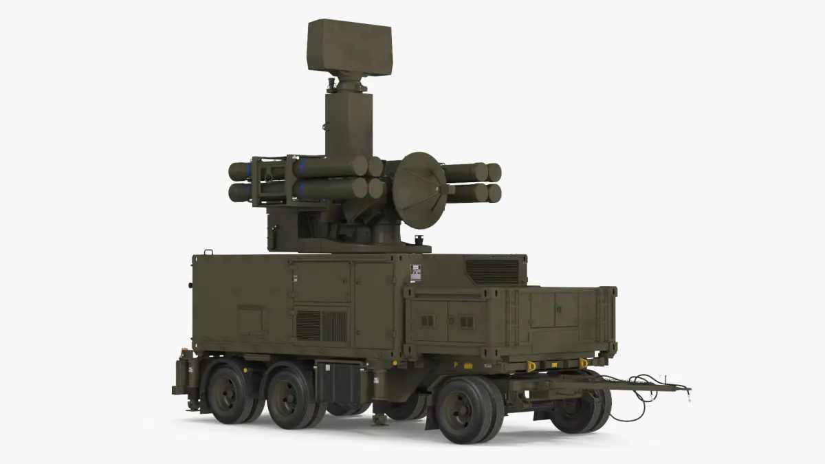 Crotale NG Air Defense Missile System 3D model