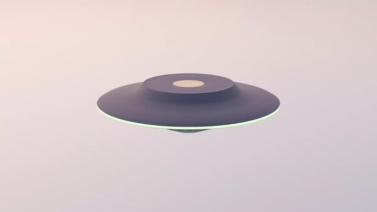 Sci-Fi UFO Low-poly 3D model