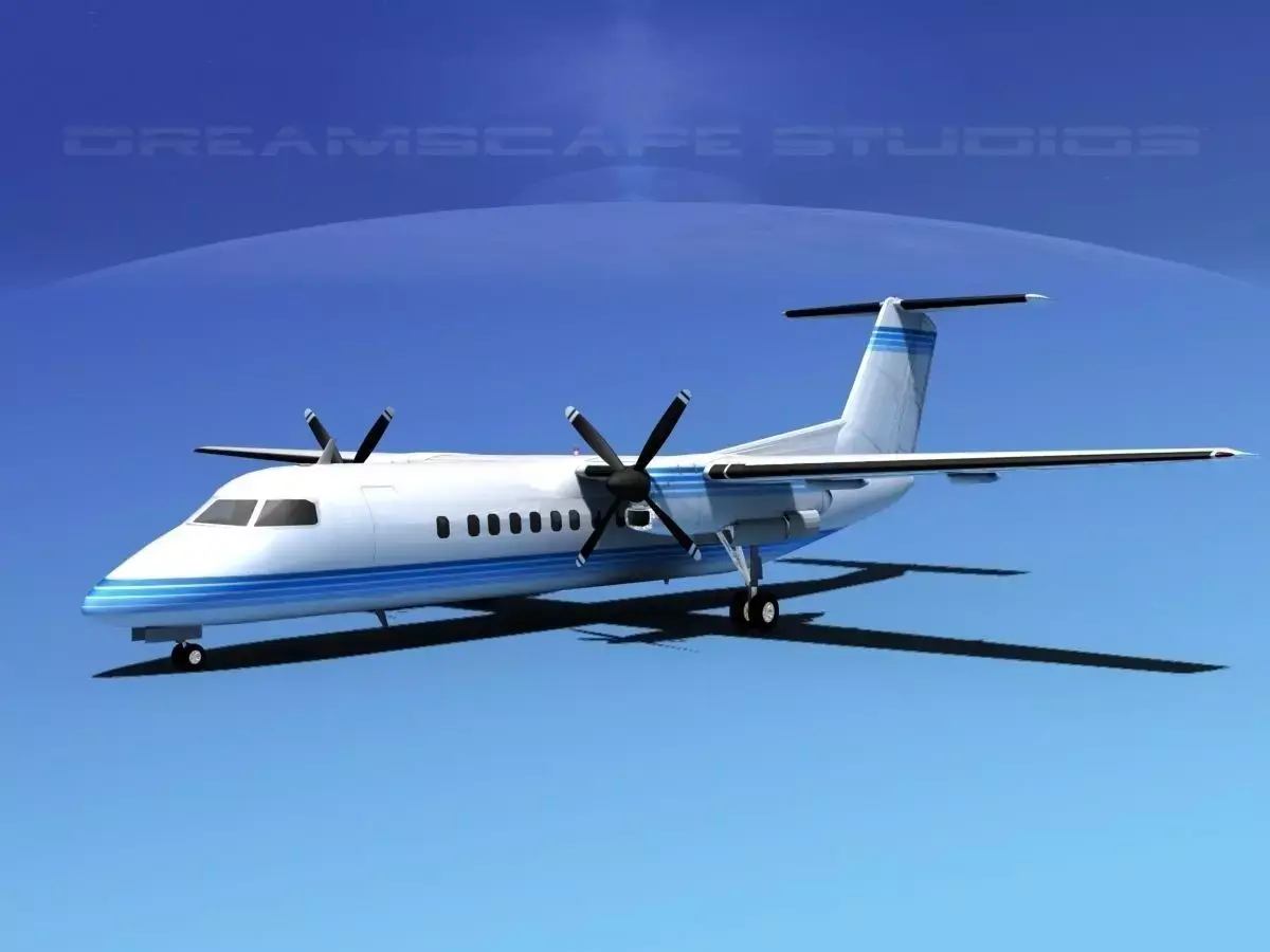 DeHavilland DHC-8-Q300 Corporate 3 3D model