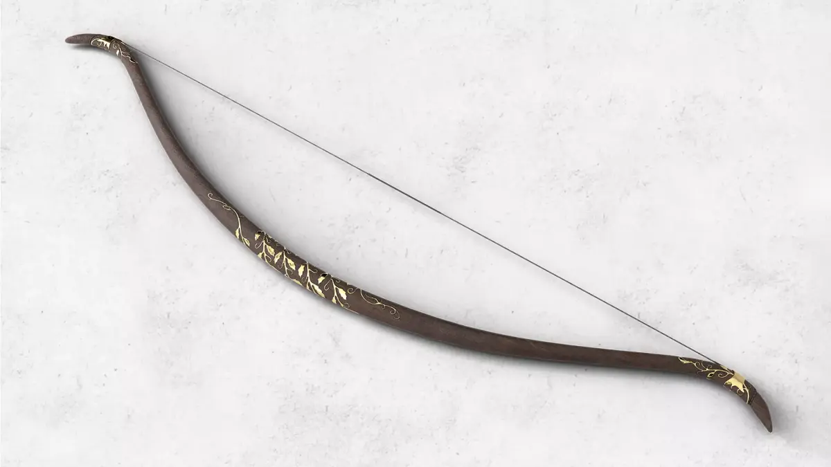 Legolas Mirkwood Bow Low-poly 3D model