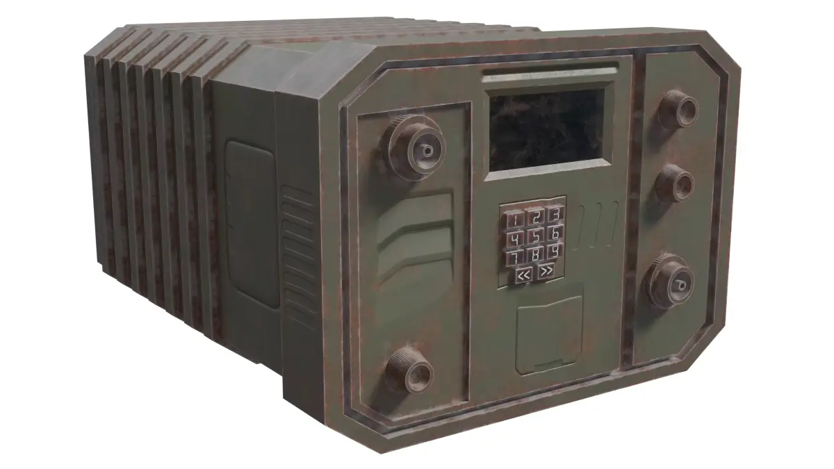 Military Device 01 - Low Poly Game Ready Low-poly 3D model