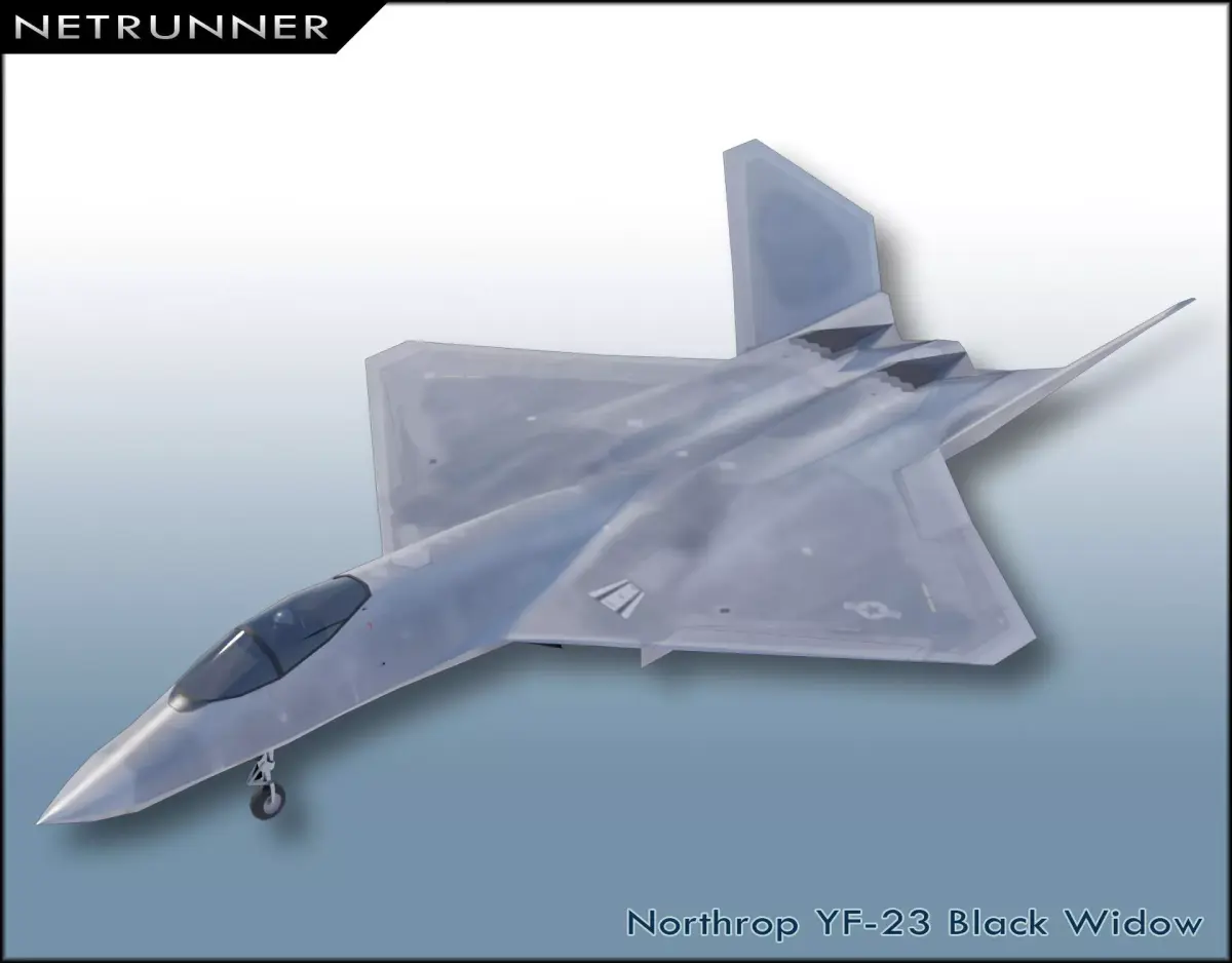 Northrop YF-23 Black Widow Low-poly 3D model
