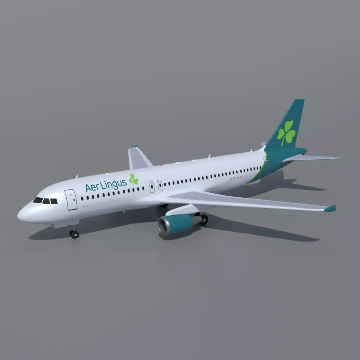 Airbus A320 Aer Lingus Free 3D model