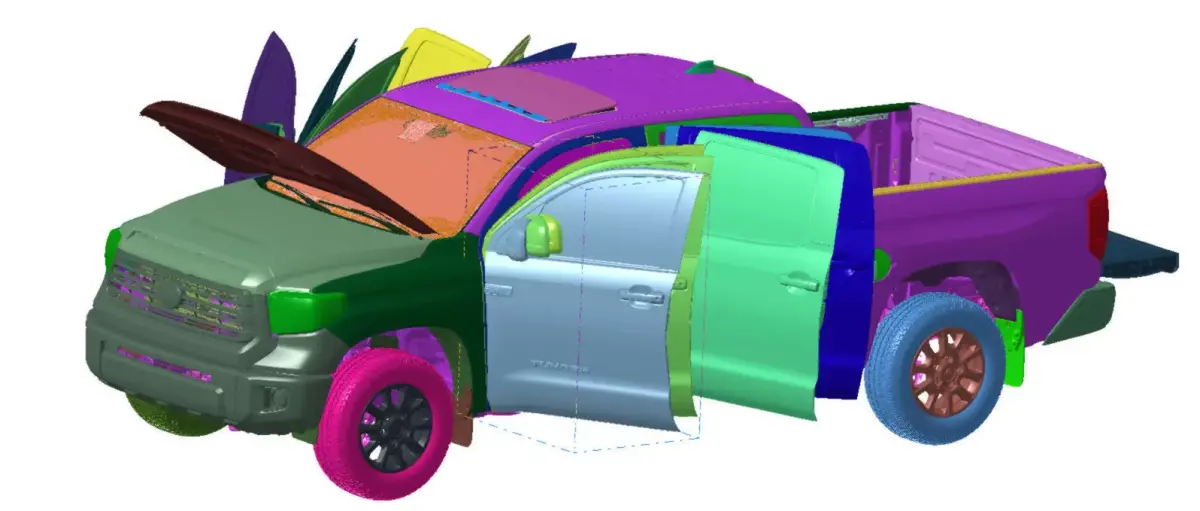 Toyota Tundra 4X4 Limited Crewmax 2021 Vehicle 3d scan model 3D model