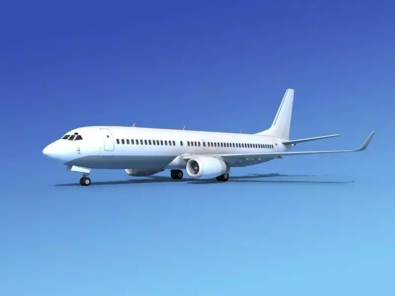 Boeing 737-800ER Unmarked 3 3D model