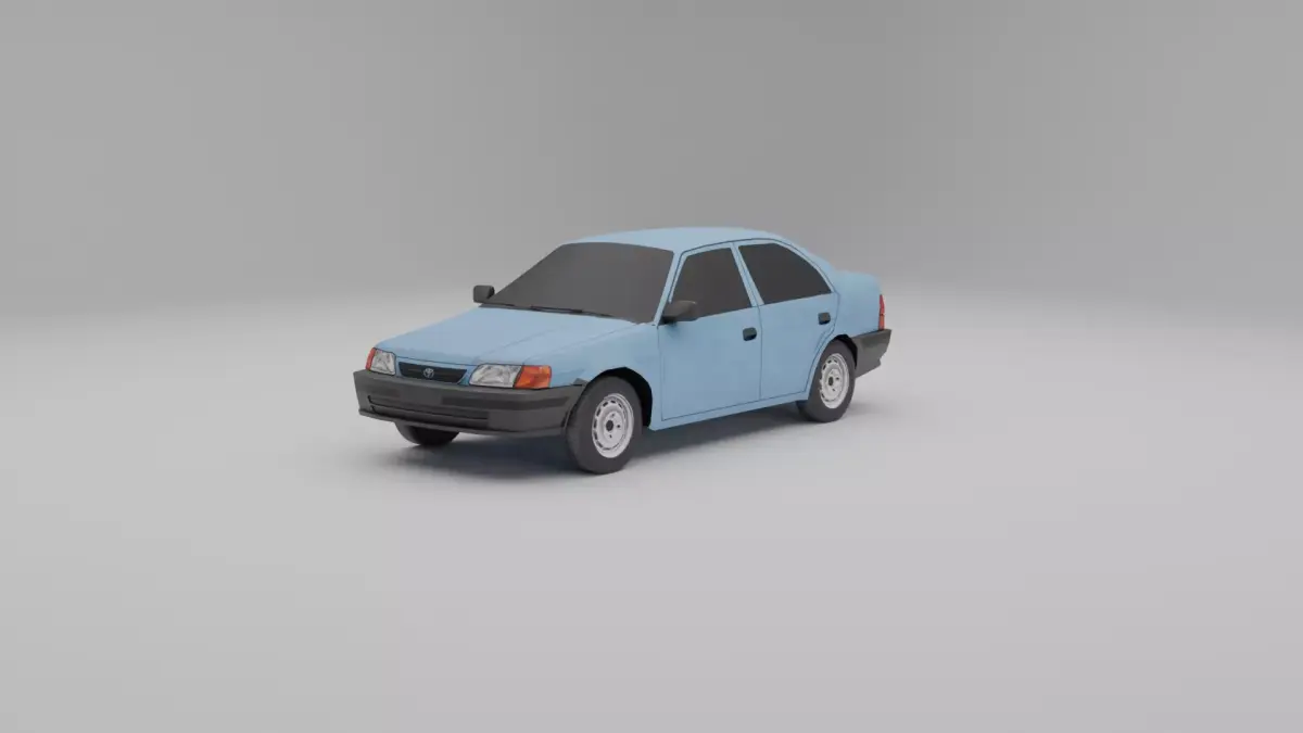 Toyota Tercel L50 Low-poly 3D model