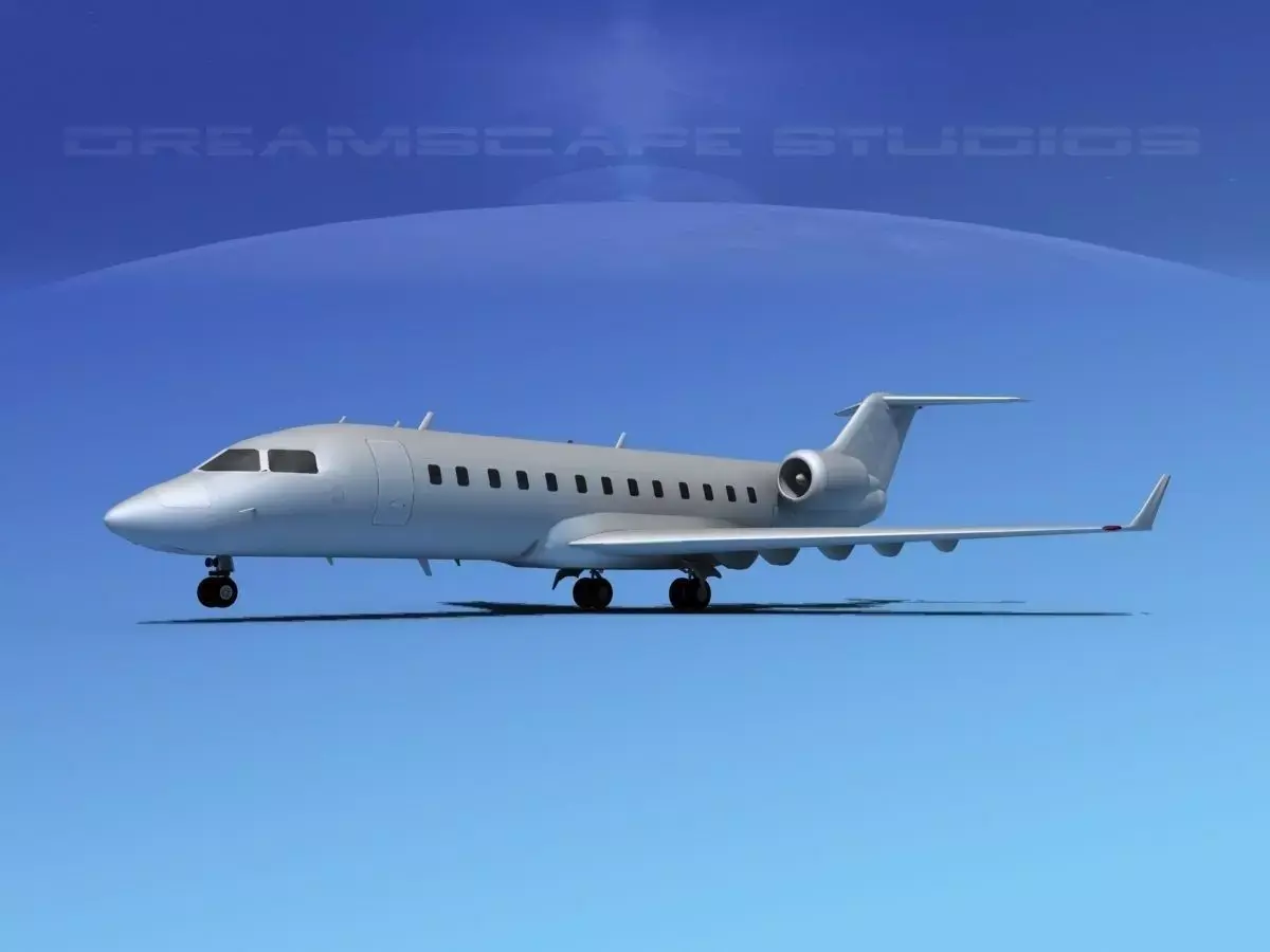 Bombardier Challenger 850 Bare Metal 3D model