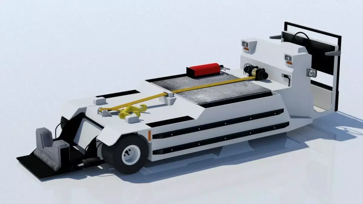 Pushback Lektro 8750 tractor Low Poly  Low-poly 3D model