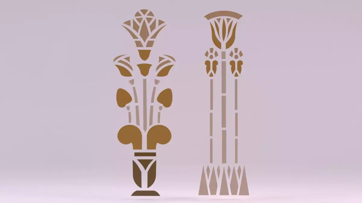 Egyptian Symbols - 030 Low-poly 3D model