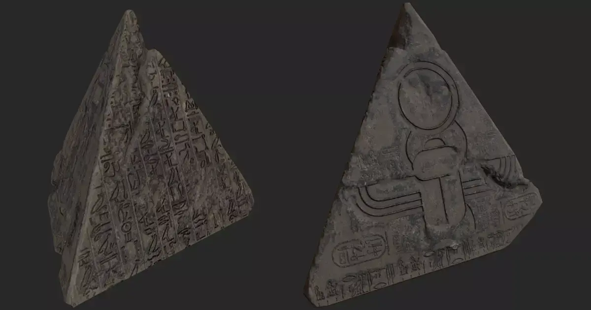 Pyramids Of Horus Low-poly 3D model