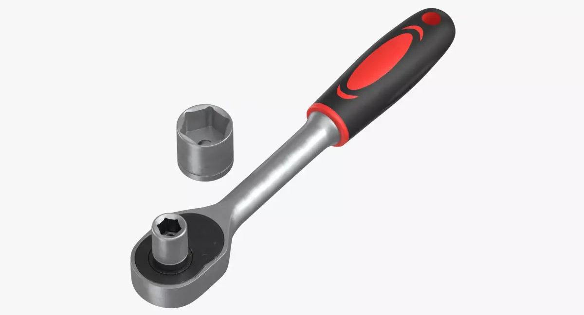 Socket Wrench 3D model shop