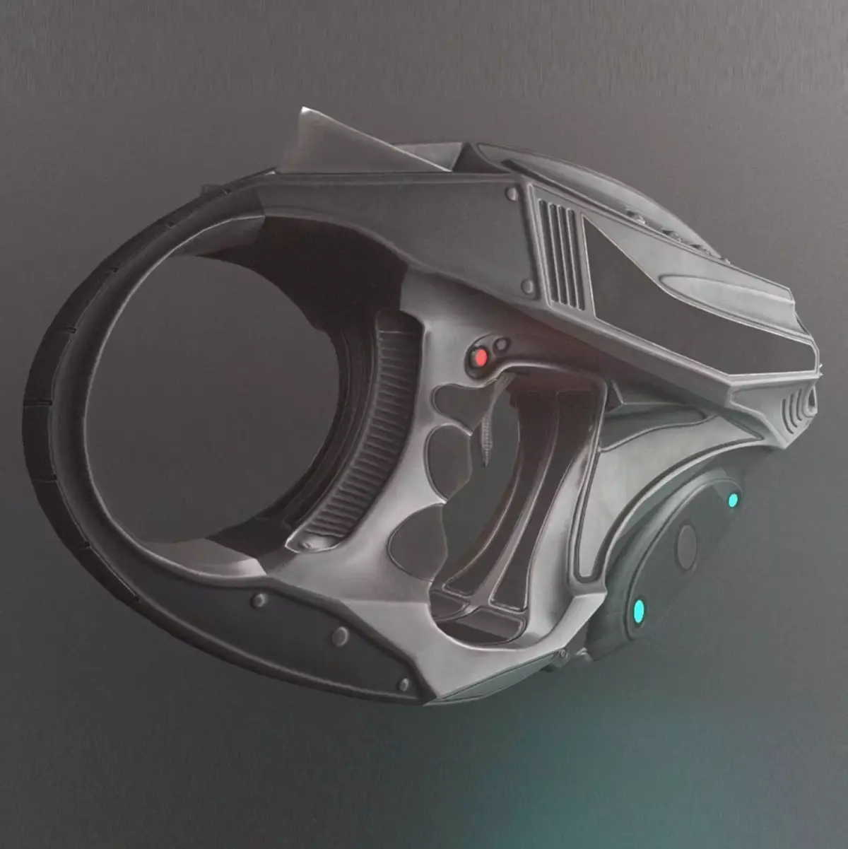 Futuristic Handgun Low-poly 3D model purchase
