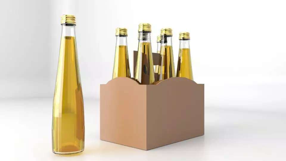 Beverage Branding Package No3 6Pack Low-poly 3D model
