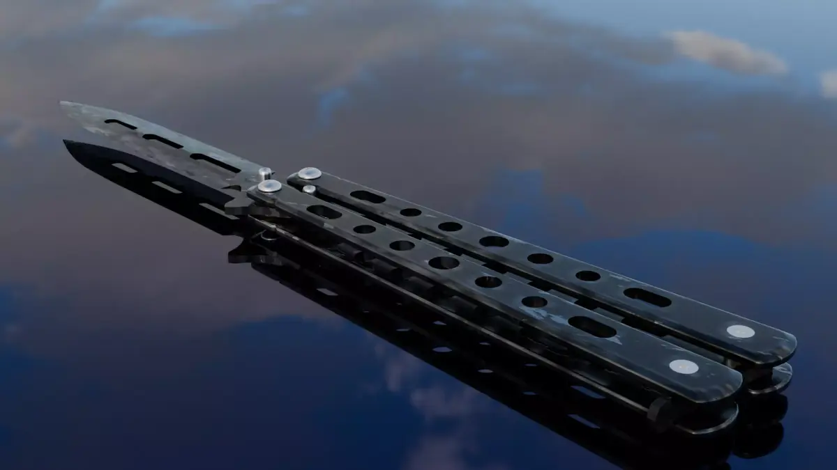 Butterfly Knife 3D model