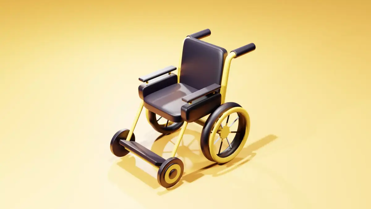 3D wheelchair model 3D model