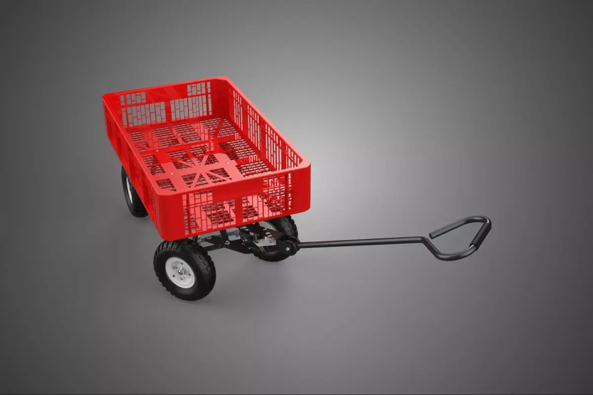 CRATE BASKET CART BIN WAGON TRAILER PLATFORM HAND TRUCK PALLET 4 3D model